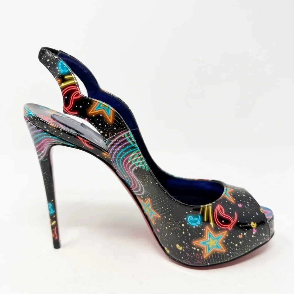 Christian Louboutin Hot Chick Sling Alta 120 Heels Womens EU 36 - Picture 9 of 11
